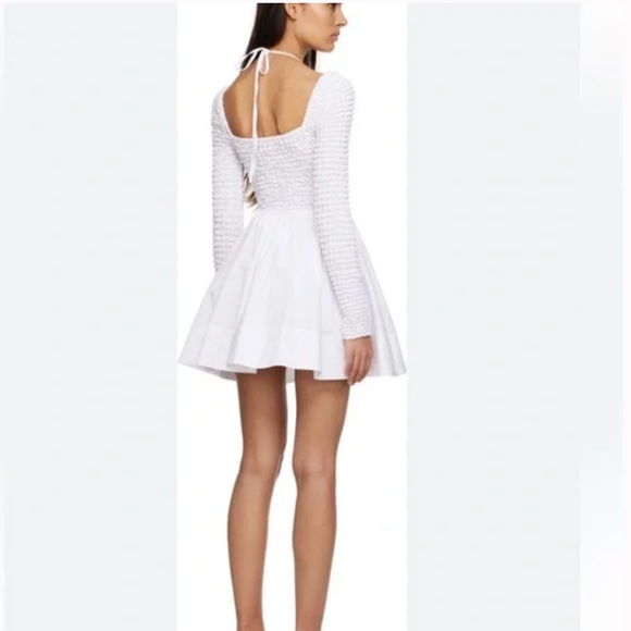 NWT Staud Cassidy Minidress in White L - Picture 2 of 2